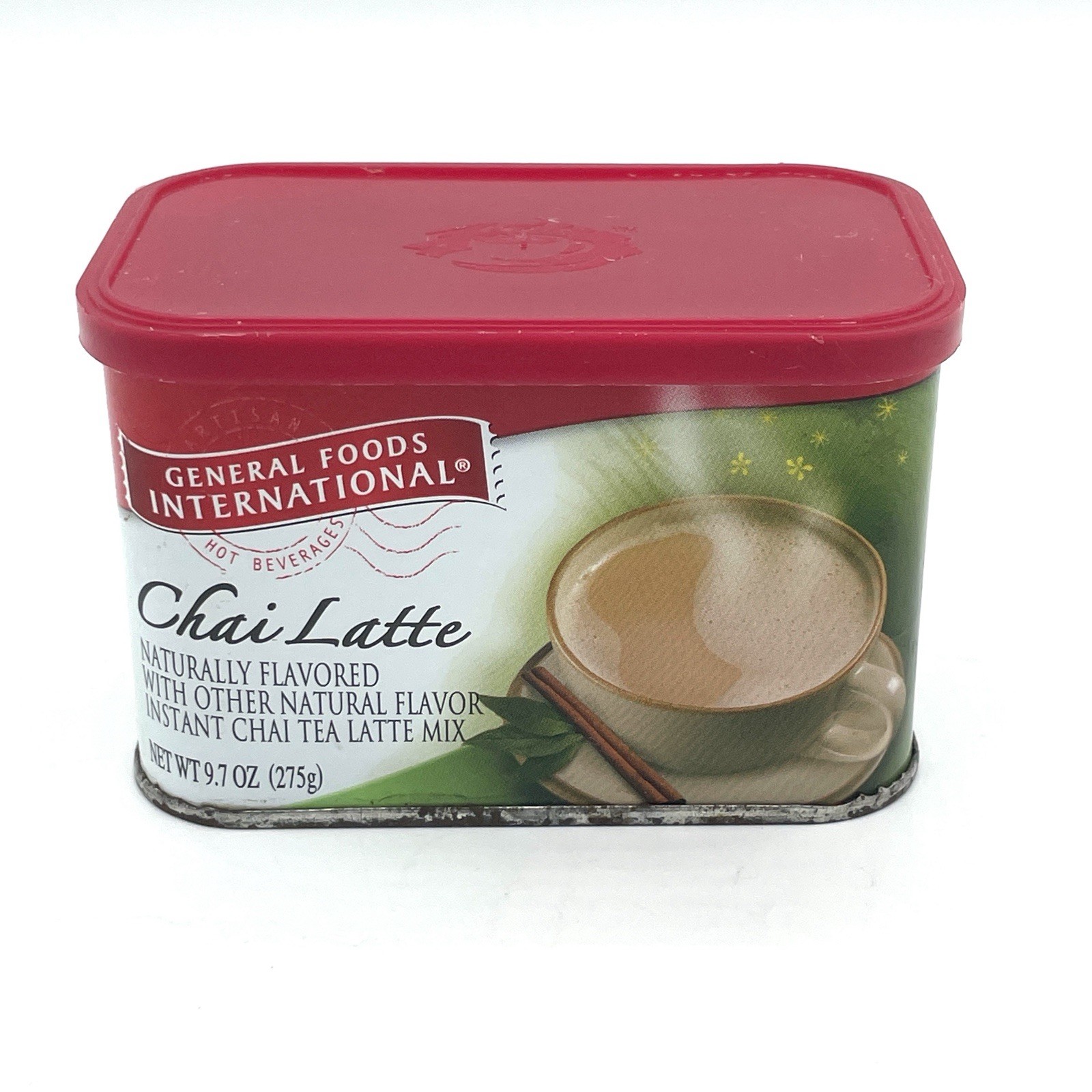 Vintage (almost) General Foods International Coffee Chai Latte Tin 2009 HTF