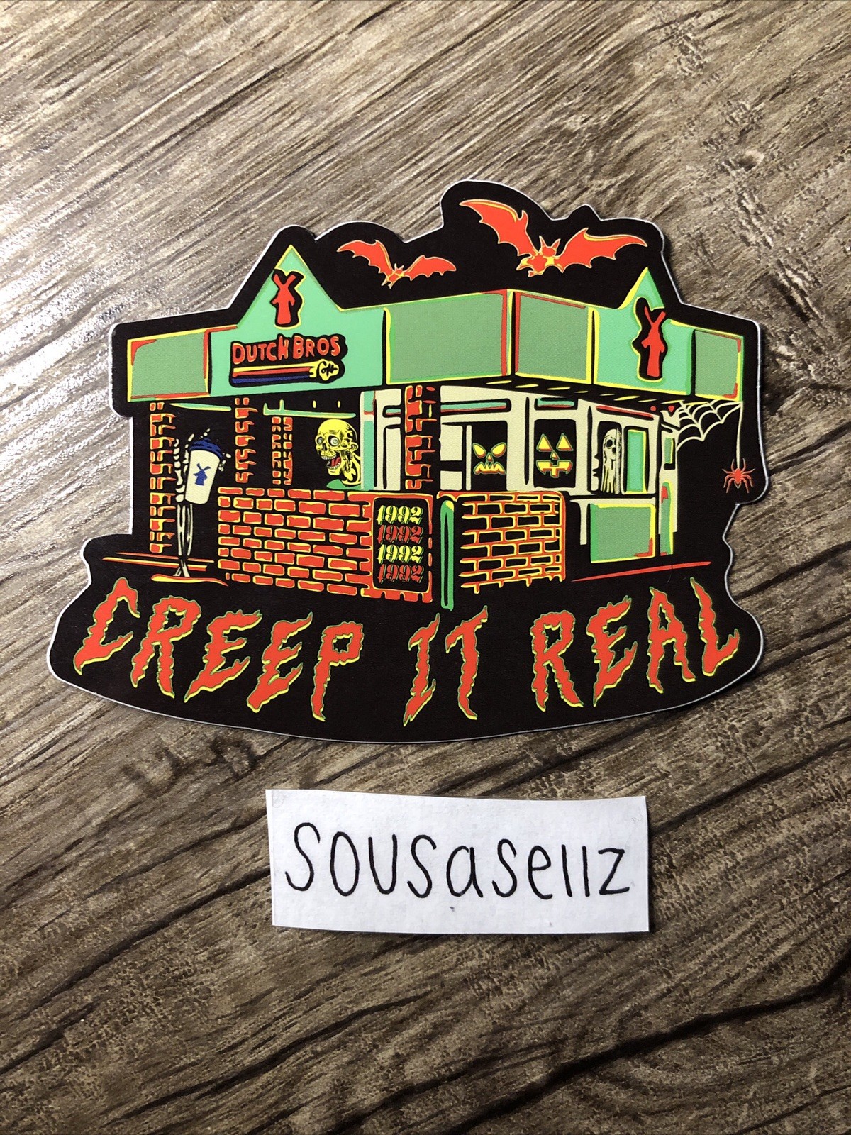Dutch Bros Halloween Creep It Real Rare Sticker Dutch Bros Halloween Creep It Real Rare Sticker