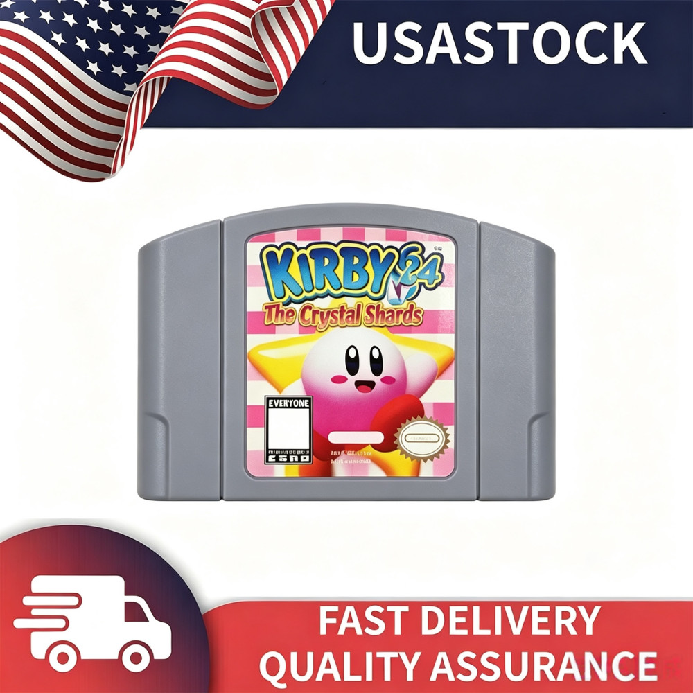 KIRBY64 the crystal shards Games Cartridge For N64 Console US Fast Shipping KIRBY64 the crystal shards Games Cartridge For N64 Console US Fast Shipping