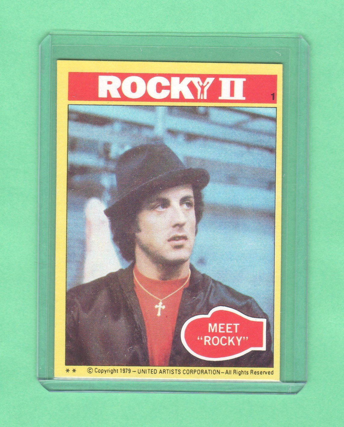 1979 Topps Rocky II "Meet Rocky" Card #1 RC Pack Fresh Nrmnt-mt or Better 1979 Topps Rocky II "Meet Rocky" Card #1 RC Pack Fresh Nrmnt-mt or Better