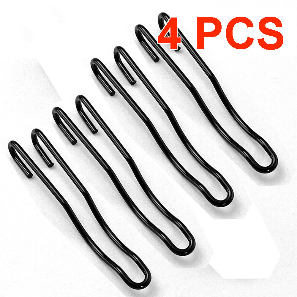 1/2/4PCS Replacement Black Silver Deep Carry Wire Pocket Clip For Spyderco