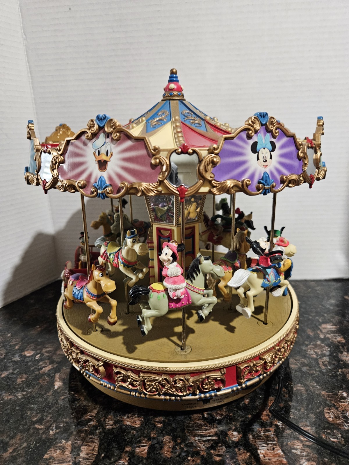 Rare 1993 Disney Carousel - Mickey's christmas. | eBay