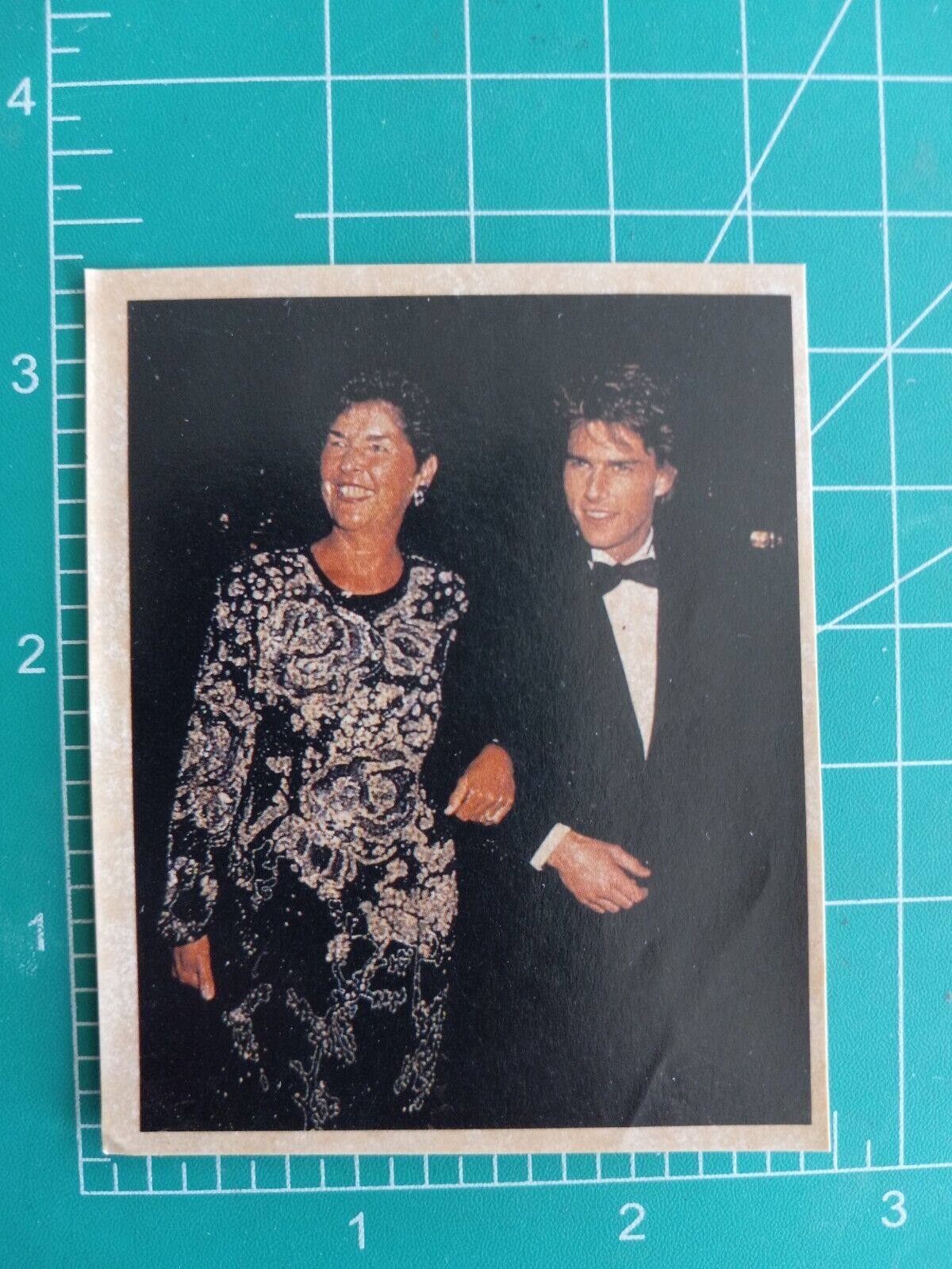 1991 IDOLOS DO CINEMA POP STAR STICKER CARD Brazil TOM CRUISE & MOTHER #21 22