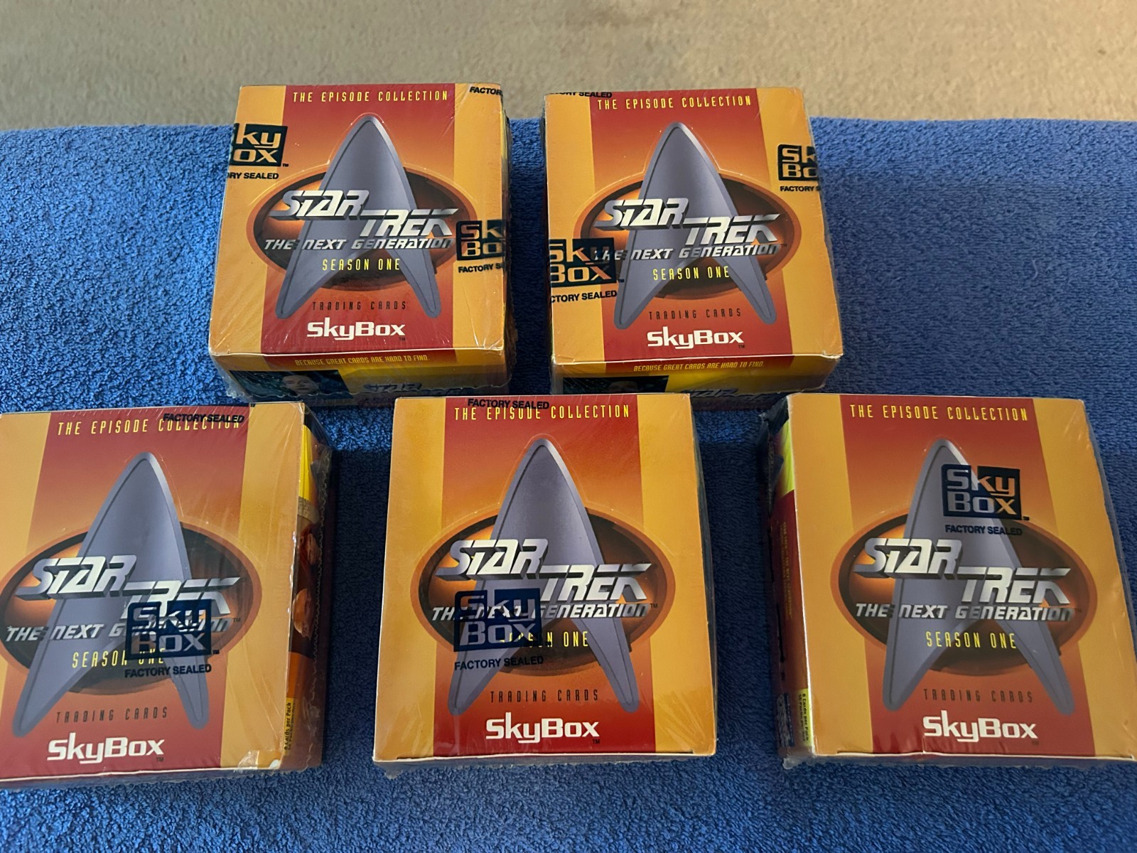 1994 Skybox Star Trek The Next Generation Sealed Season 1 Box of Trading Cards 1994 Skybox Star Trek The Next Generation Sealed Season 1 Box of Trading Cards