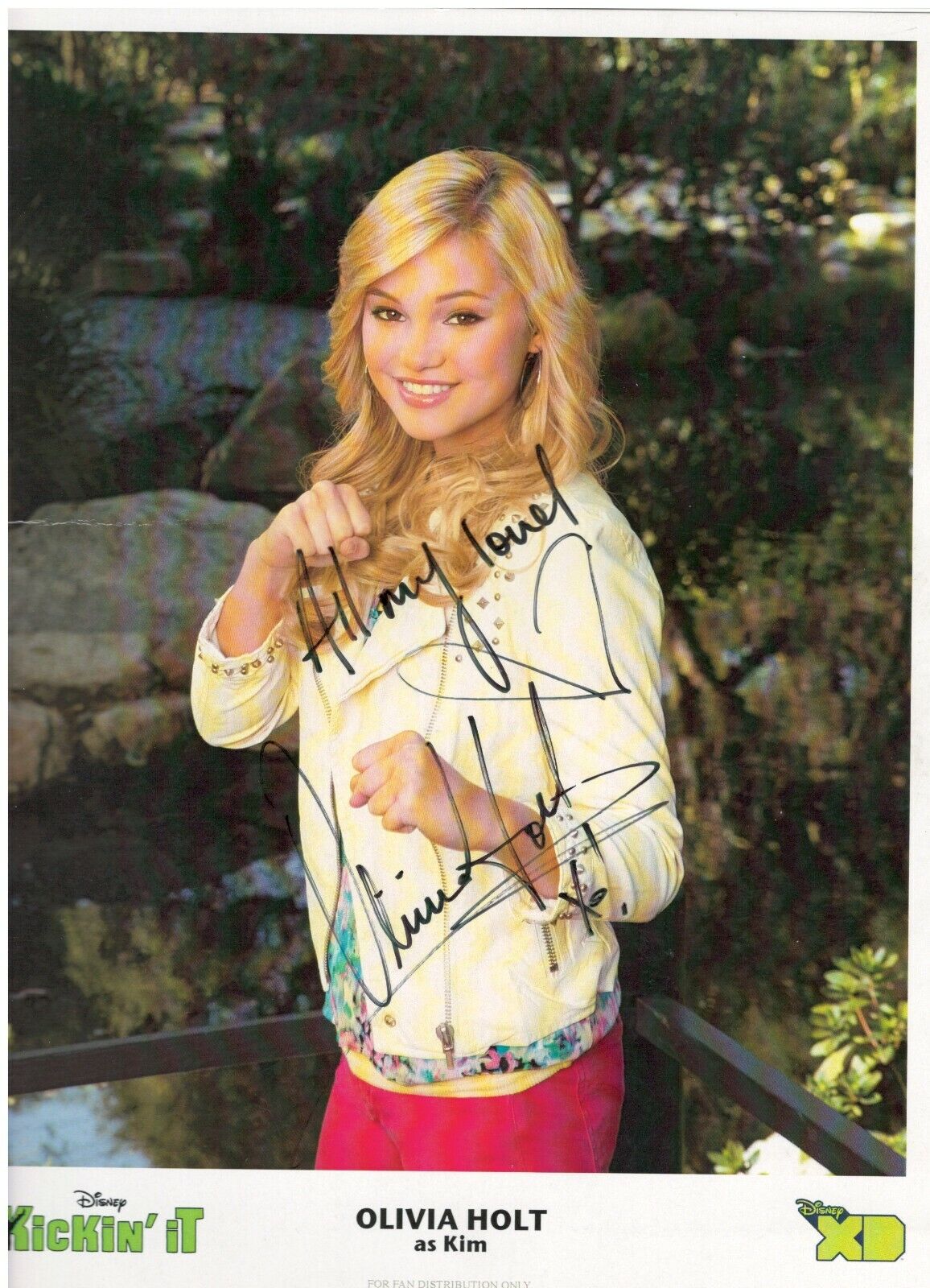 OLIVIA   HOLT  AUTOGRAPH  8  X  10  HAND SIGNED BY HER 