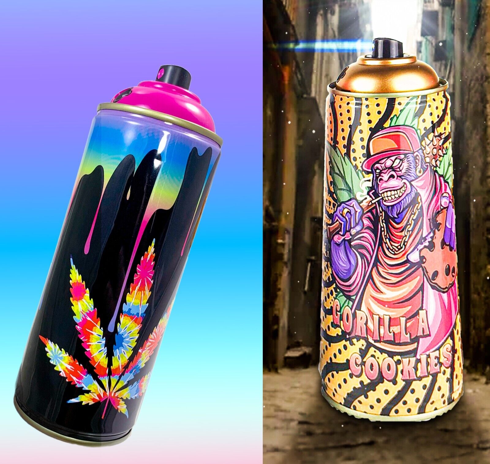 1x Techno Torch Spray Can Torch Windproof Adjustable Refillable (Random Designs)