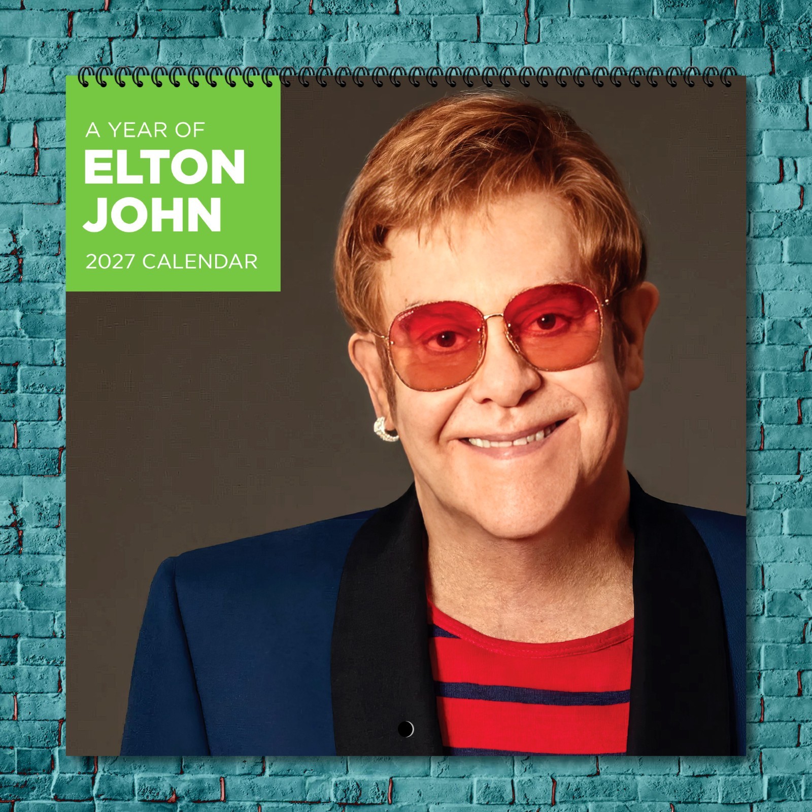 Elton John 2027 Wall Calendar 12 Month Celebrity Photo Fan Collectible
