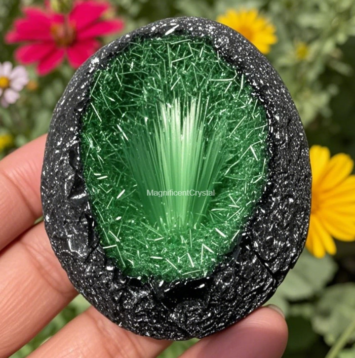 Rare Natural Meteorite Quartz Crystal Specimen Goethite Green Copper Ore Decor Rare Natural Meteorite Quartz Crystal Specimen Goethite Green Copper Ore Decor