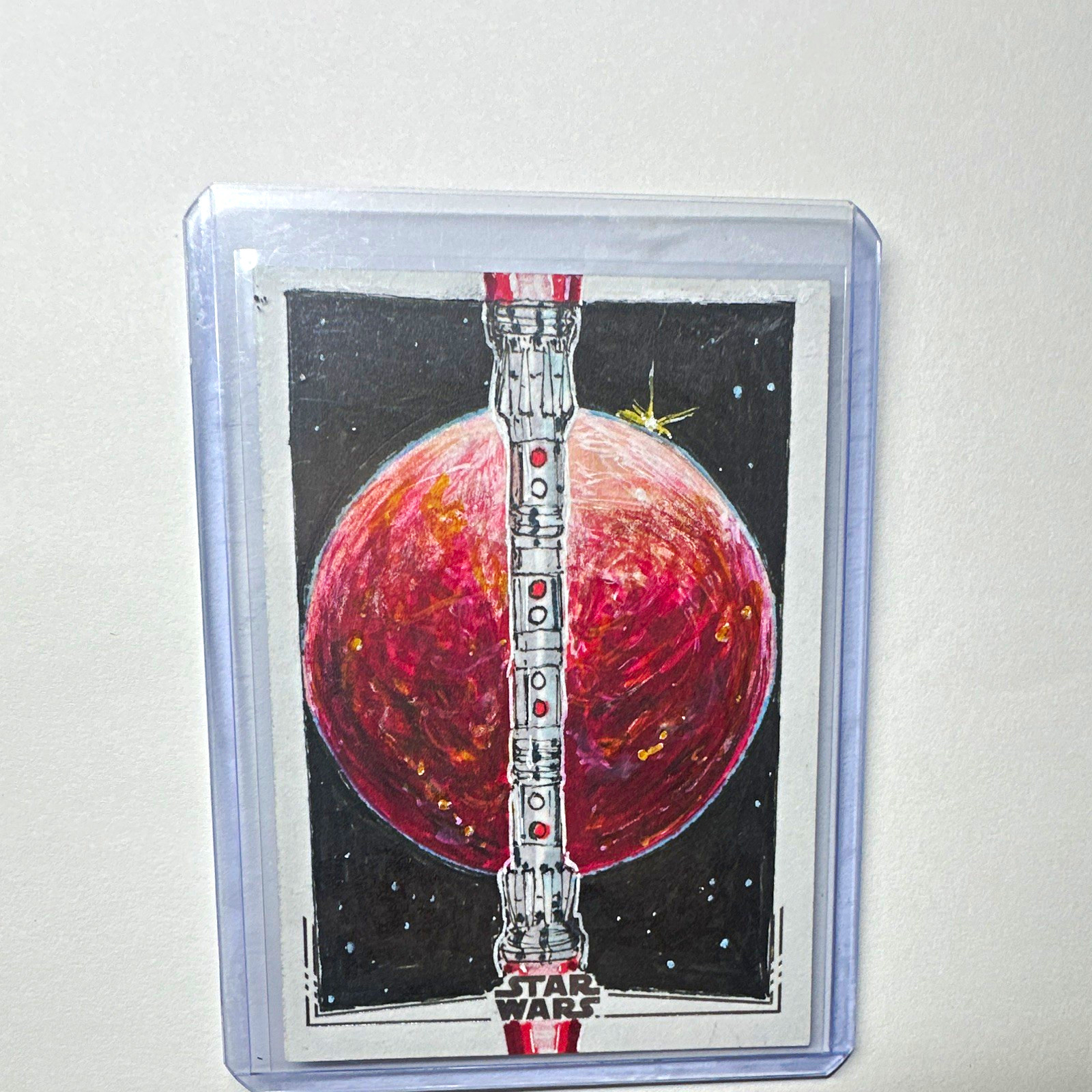 2024 Topps Star Wars Chrome Darth Mauls Lightsaber and Dathomir by Neil A Brady 2024 Topps Star Wars Chrome Darth Mauls Lightsaber and Dathomir by Neil A Brady