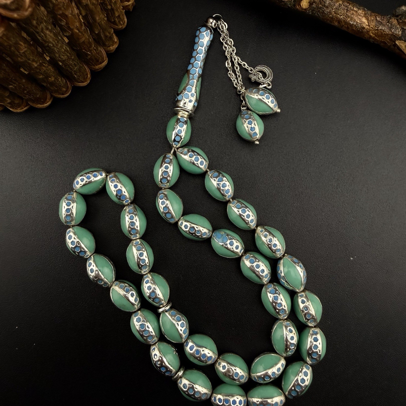 Collectible Islamic Tasbih 33-bead Prayer Rosary مسباح سبحة مسبحة قفص N898