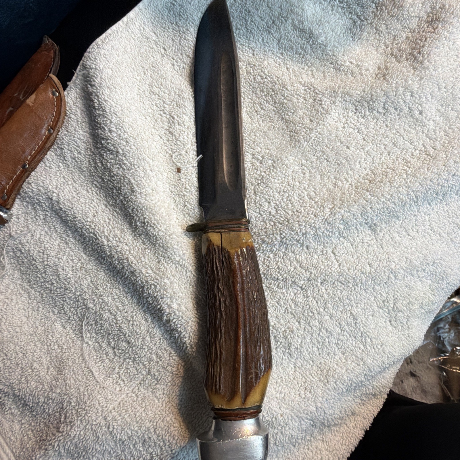 vintage Schmidt & Ziegler fixed-blade hunting knife vintage Schmidt & Ziegler fixed-blade hunting knife