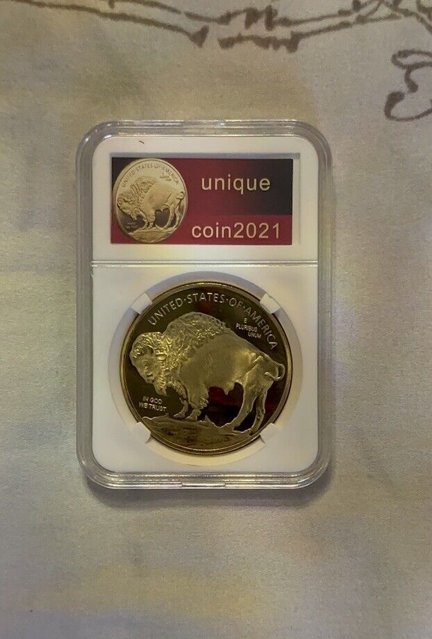 Coin American Buffalo/Native Man Head 2021 Collection Replica BRAND NEW
