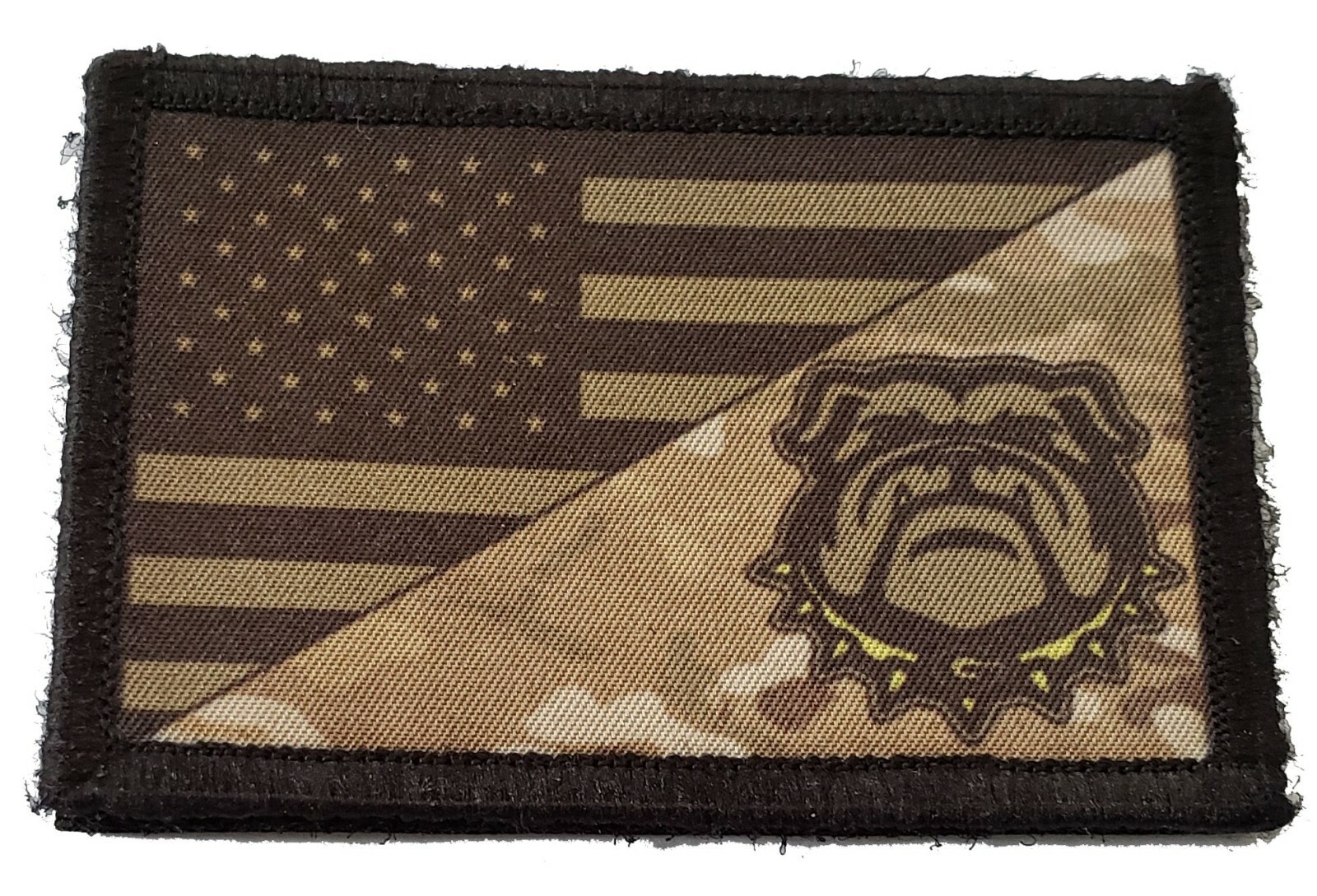 Subdued Multicam GA Bulldogs USA FLAG Morale Patch Tactical Military Army Subdued Multicam GA Bulldogs USA FLAG Morale Patch Tactical Military Army