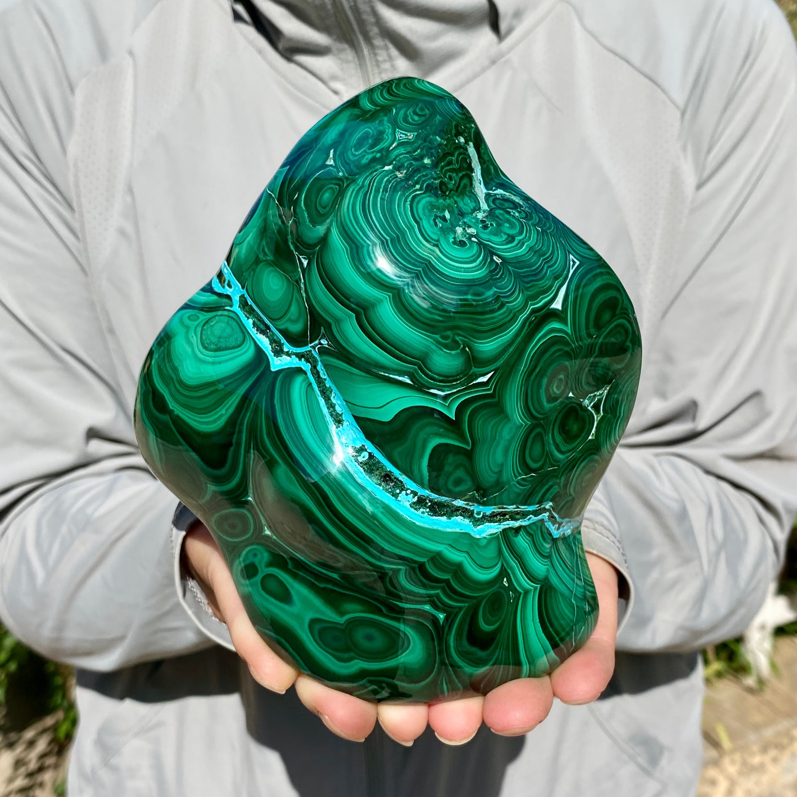4.1LB TOP Natural Malachite crystal quartz Mineral specimen Reiki gem 4.1LB TOP Natural Malachite crystal quartz Mineral specimen Reiki gem