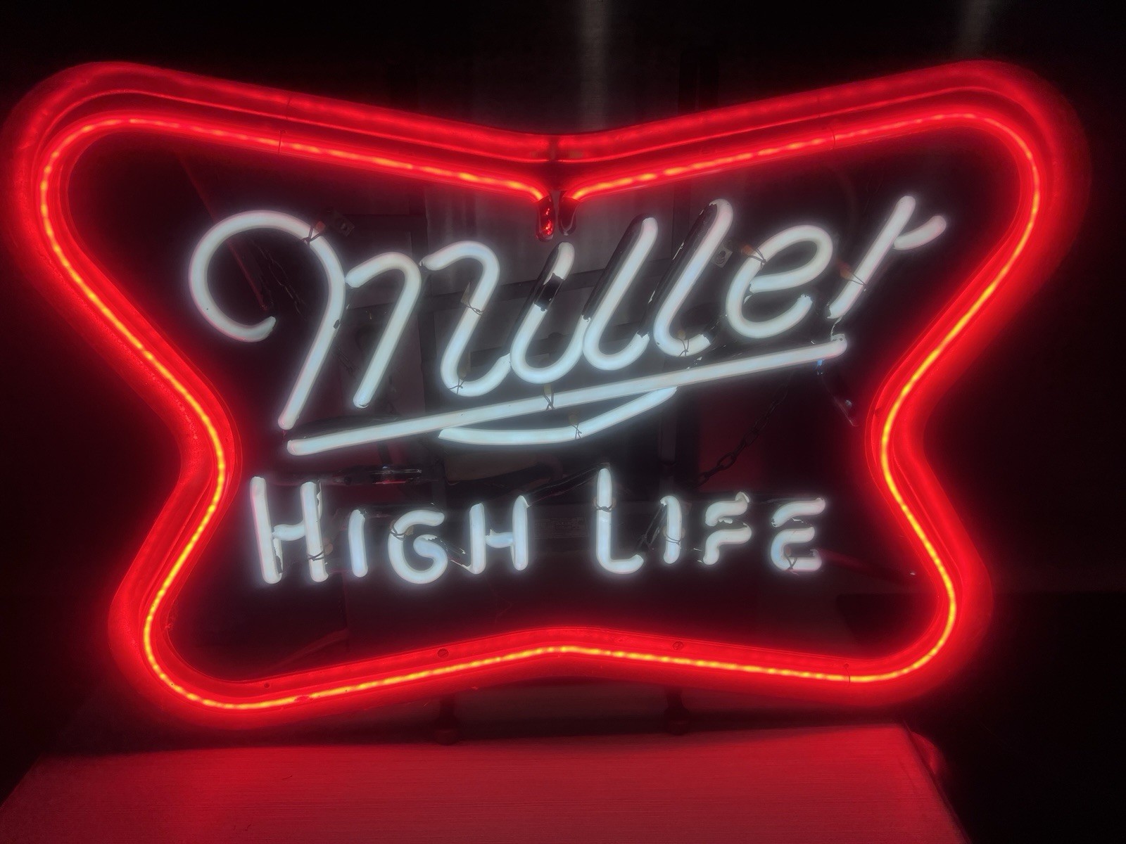 Vintage 1974 Miller High Life Neon Sign 16”x22” Franceformer Vintage 1974 Miller High Life Neon Sign 16”x22” Franceformer