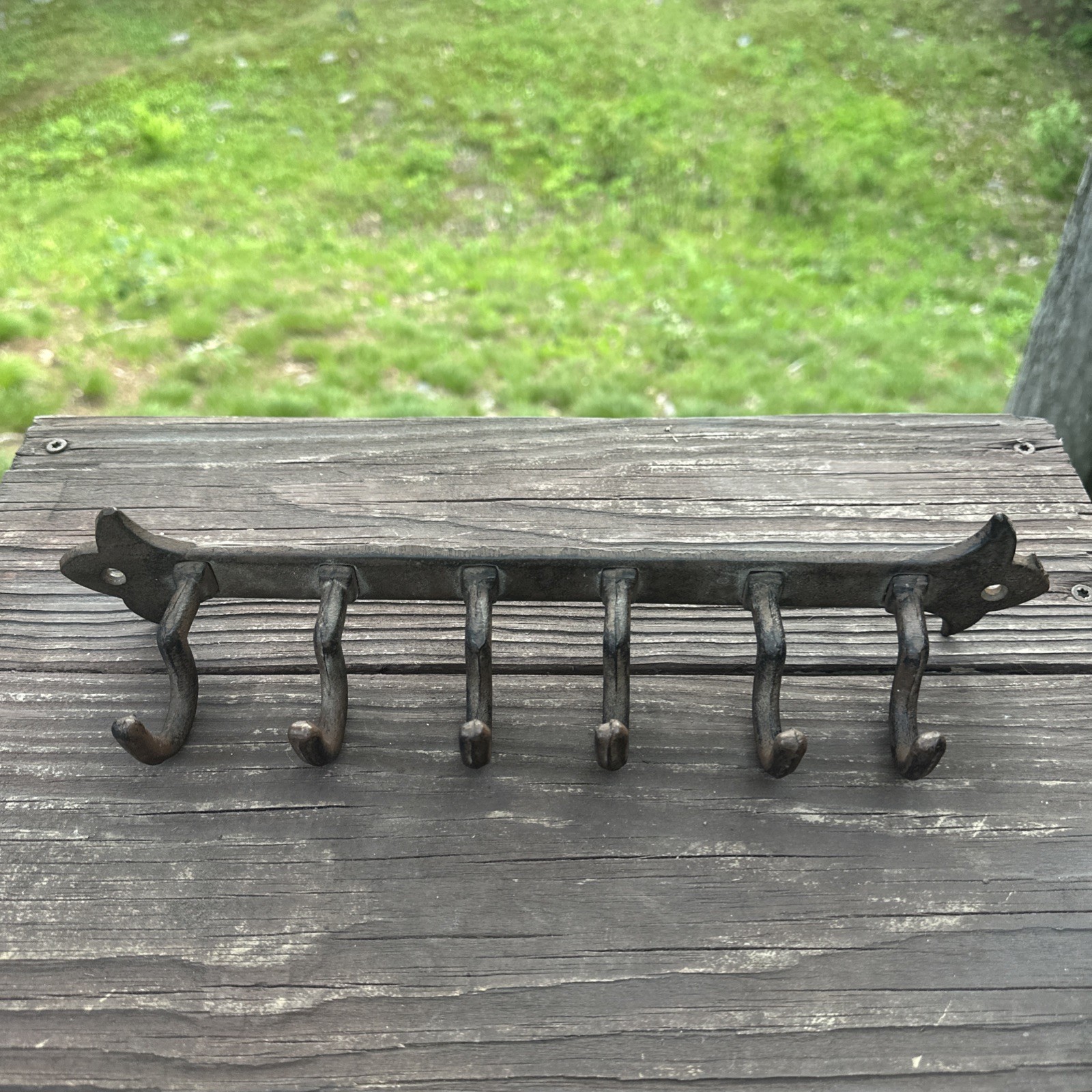 Rustic Cast Iron Wall Hooks Hanger Hand Primitive Hunting Ranch Camp Cabin Rustic Cast Iron Wall Hooks Hanger Hand Primitive Hunting Ranch Camp Cabin