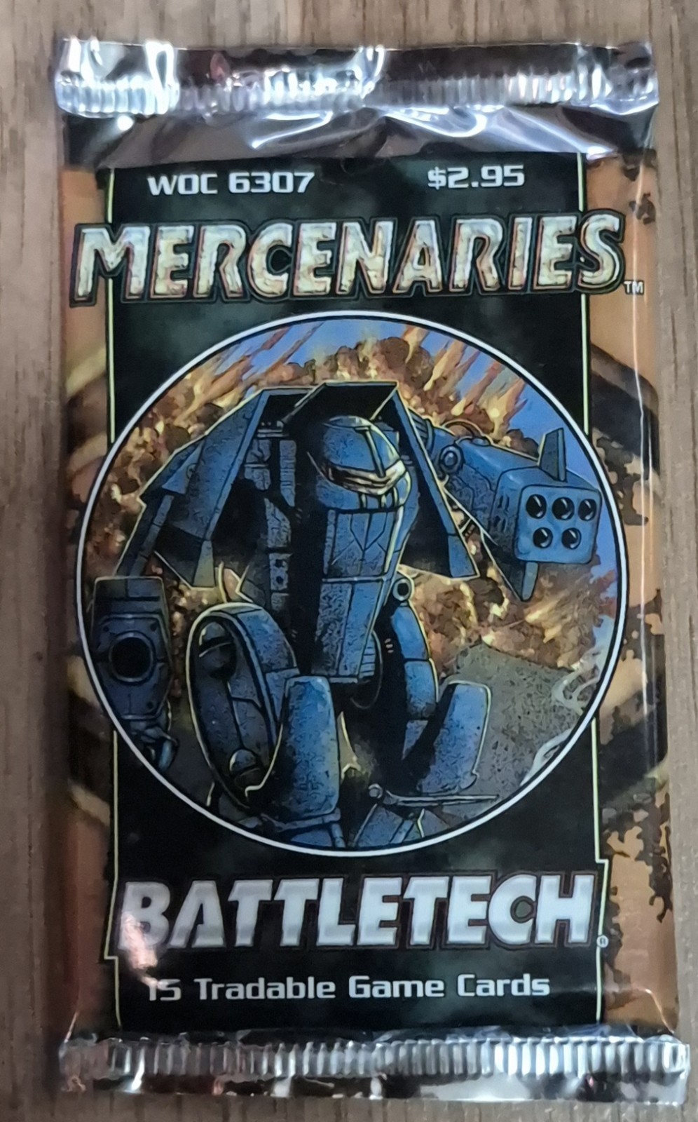 BATTLETECH CCG MERCENARIES 15 Card Booster Sealed Pack WOC 6307 BATTLETECH CCG MERCENARIES 15 Card Booster Sealed Pack WOC 6307