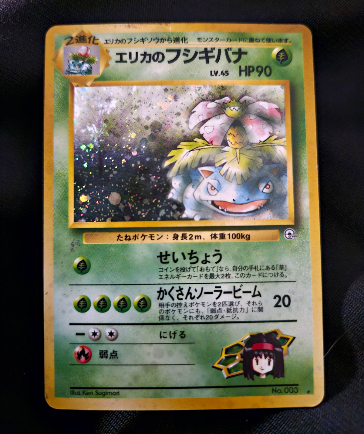 1999 P.M. Japanese Erika's Venusaur Holo - No.003 - Challenge From The Darkness 1999 P.M. Japanese Erika's Venusaur Holo - No.003 - Challenge From The Darkness