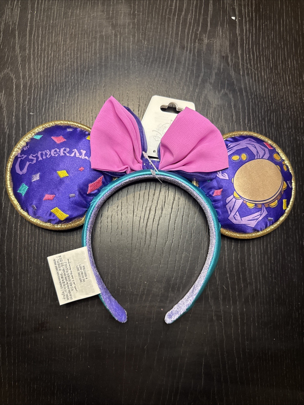 Disney Hunchback of Notre Dame 30th Anniversary Ears Limited Edition Esmeralda Disney Hunchback of Notre Dame 30th Anniversary Ears Limited Edition Esmeralda