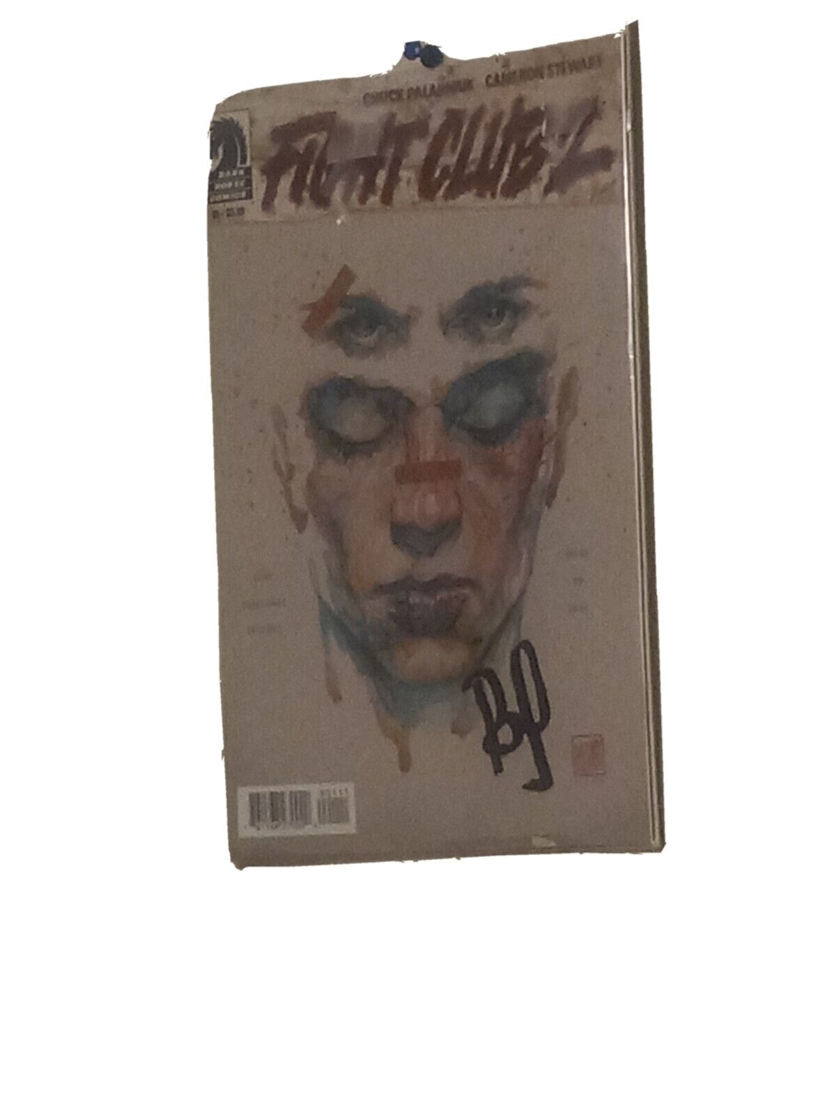 Brad Pitt Autographed Fight Club Comic Book