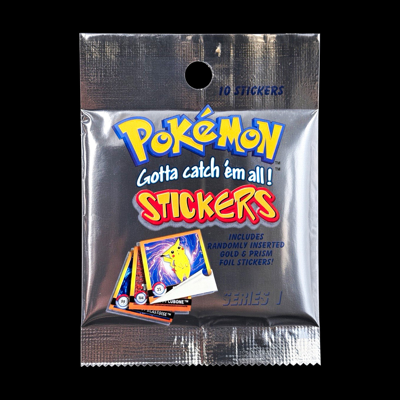 Artbox Pokémon Stickers Series 1 Sealed Pack 10 Stickers Foil Pikachu Artbox Pokémon Stickers Series 1 Sealed Pack 10 Stickers Foil Pikachu
