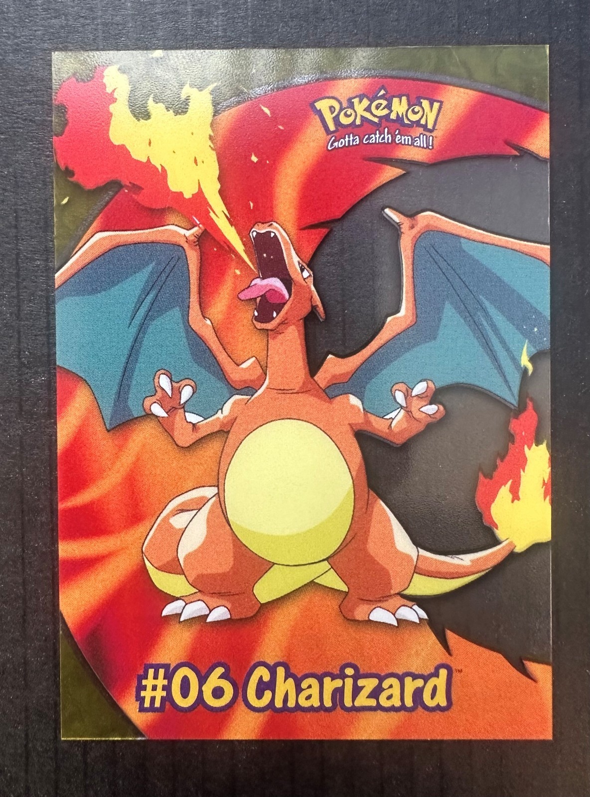 Charizard #06 PC3 Topps Pokémon TV Animation Clear Card 2000 NM Charizard #06 PC3 Topps Pokémon TV Animation Clear Card 2000 NM