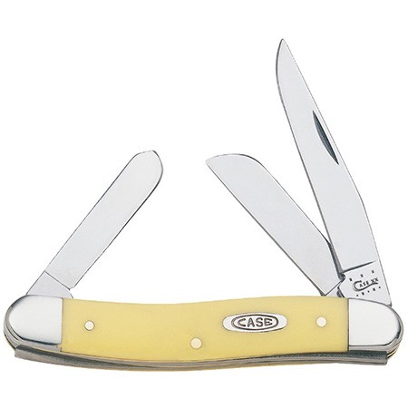 CASE XX KNIVES YELLOW SYNTHETIC MEDIUM STOCKMAN CS 3318 CS (035) POCKET KNIFE CASE XX KNIVES YELLOW SYNTHETIC MEDIUM STOCKMAN CS 3318 CS (035) POCKET KNIFE