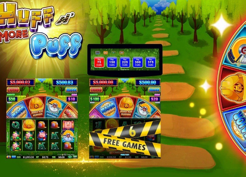 HUFF N MORE PUFF 2 in 1 horizontal duel monitor game board HET HUFF N MORE PUFF 2 in 1 horizontal duel monitor game board HET