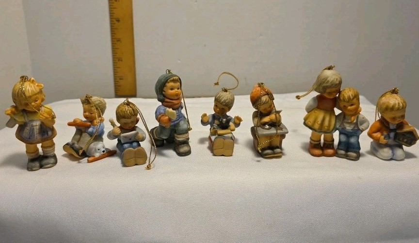 Set 9 COA Berta Hummel Christmas Ornaments Figurines 1997-1999 Goebel Set 9 COA Berta Hummel Christmas Ornaments Figurines 1997-1999 Goebel