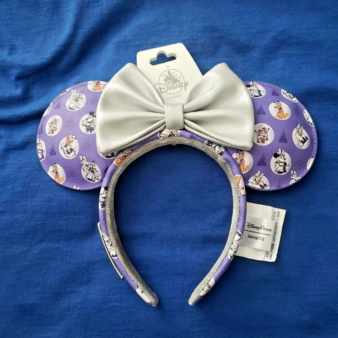 BNWT Disney Loungefly Mickey Minnie Mouse Ears Headband Adult One Size Disney100 BNWT Disney Loungefly Mickey Minnie Mouse Ears Headband Adult One Size Disney100