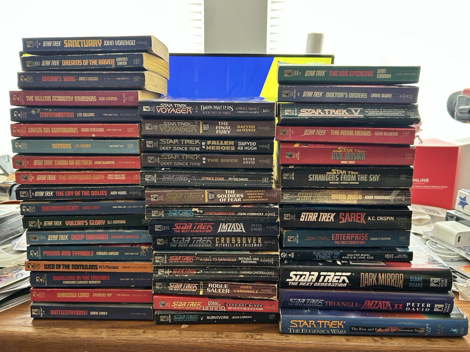 Star Trek Huge Lot Of 47 Books Novels Deep Six Nine Voyager Next Generation Read Star Trek Huge Lot Of 47 Books Novels Deep Six Nine Voyager Next Generation Read