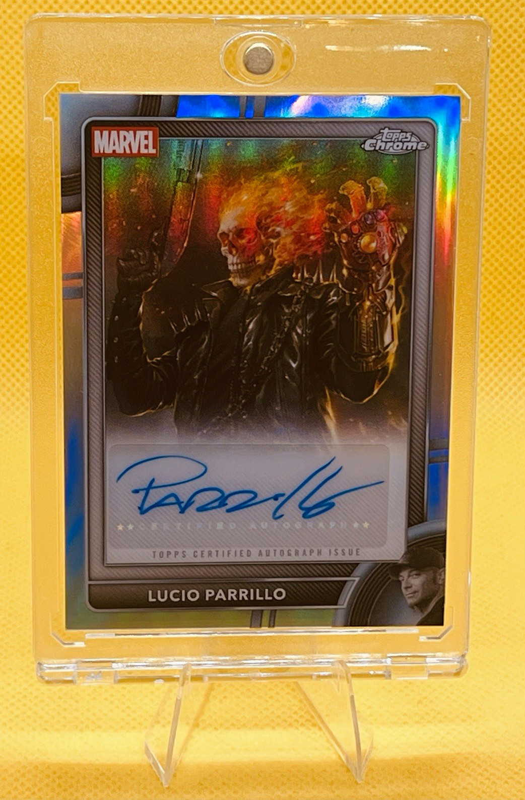 2026 Topps Chrome Marvel Ghost Rider Lucio Parrillo Artist Auto Refractor AA-LP 2026 Topps Chrome Marvel Ghost Rider Lucio Parrillo Artist Auto Refractor AA-LP