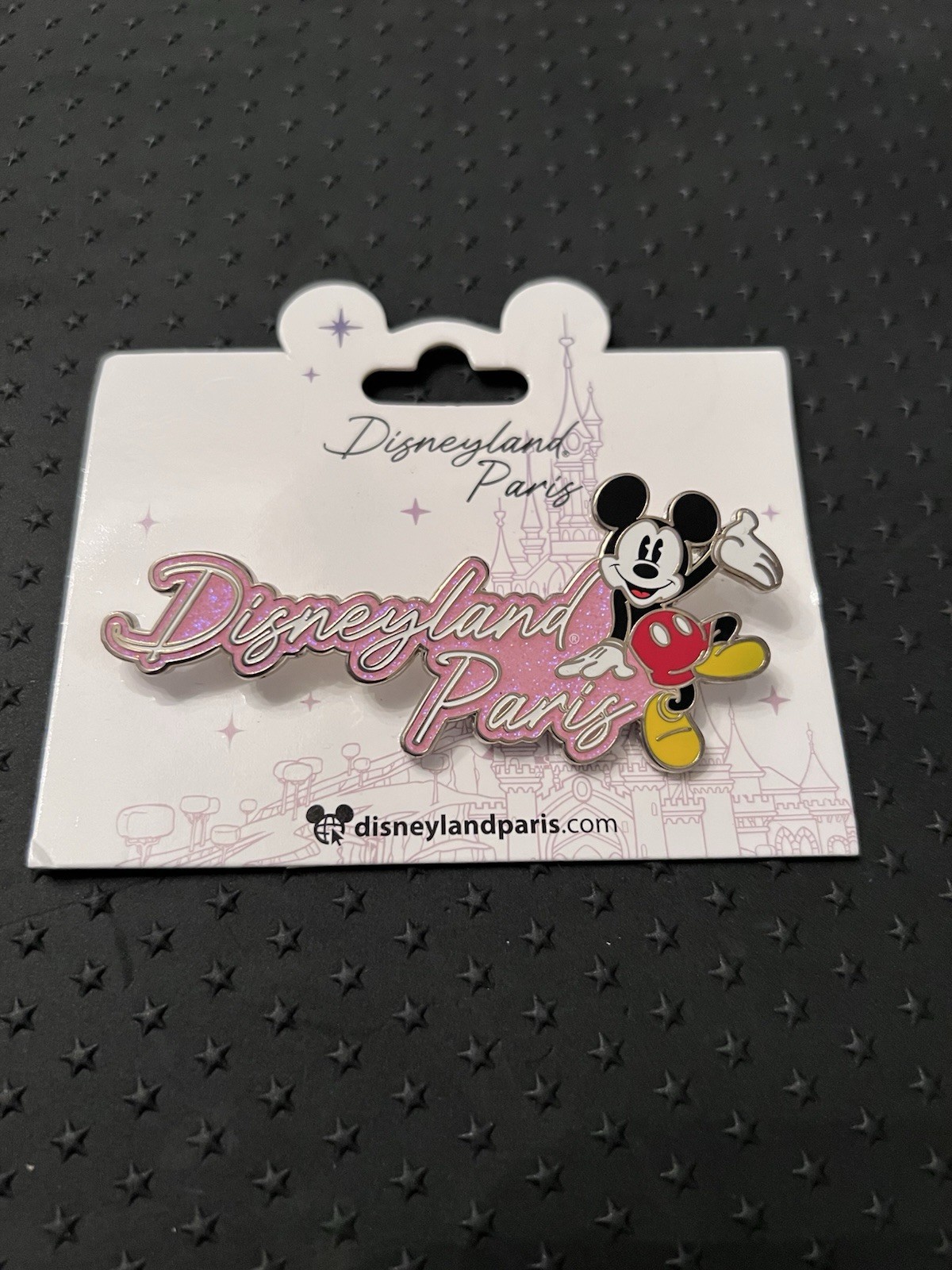 Disney DLP Mickey Mouse Disneyland Paris Signature Pink Pin