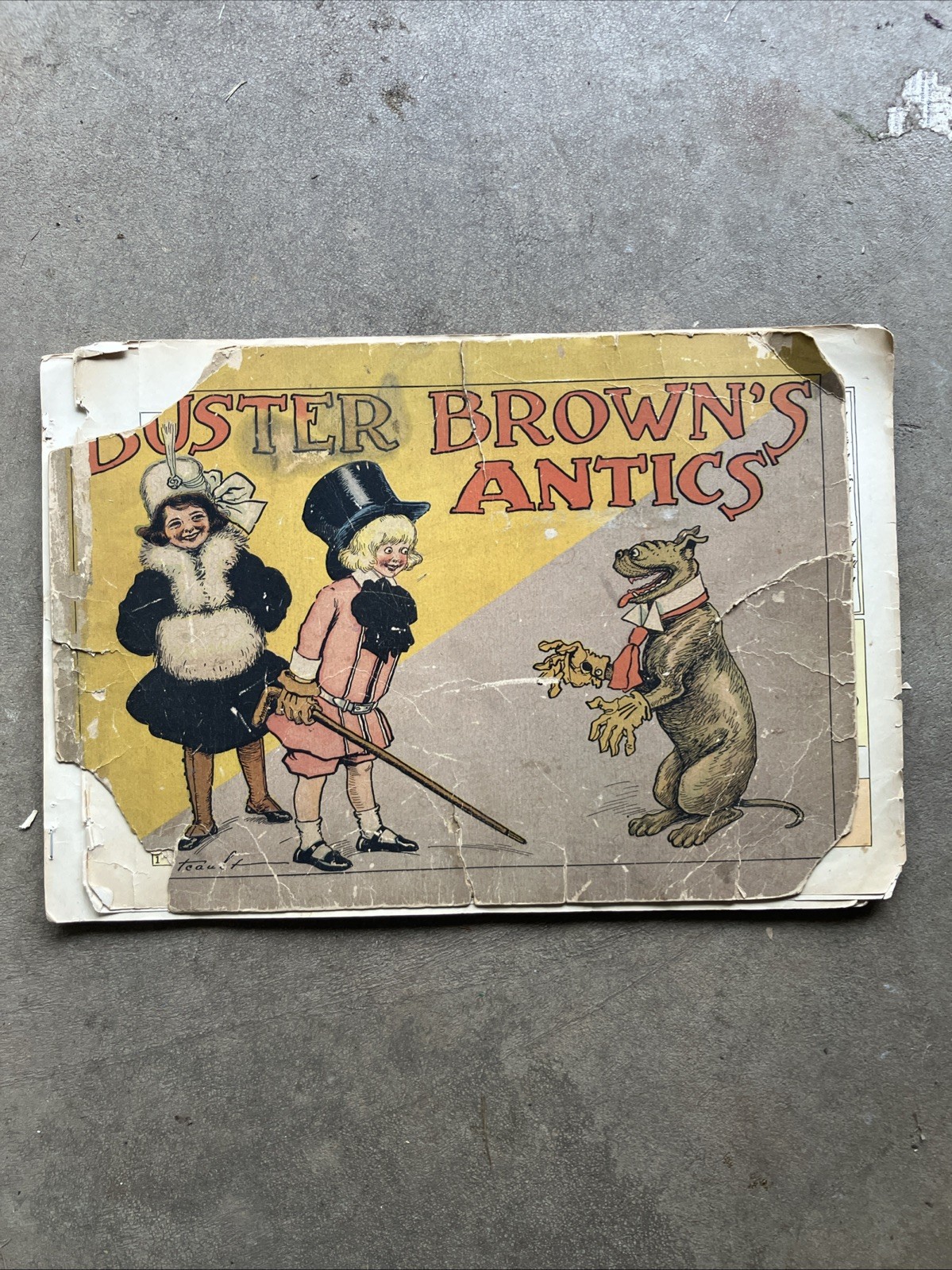 Antique 1906 Buster Brown's Antics Comic Book RF Outcault Platinum Age Antique 1906 Buster Brown's Antics Comic Book RF Outcault Platinum Age