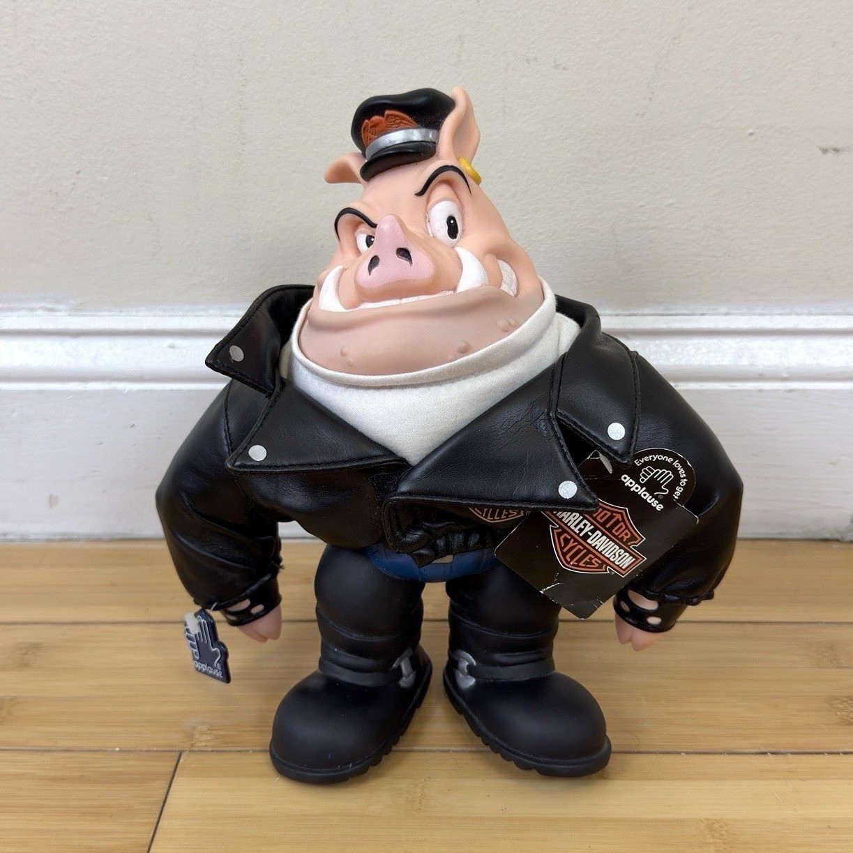 NWT Vintage Harley Davidson Hog Pig Biker Applause Collectible Figure - 10' NWT Vintage Harley Davidson Hog Pig Biker Applause Collectible Figure - 10'