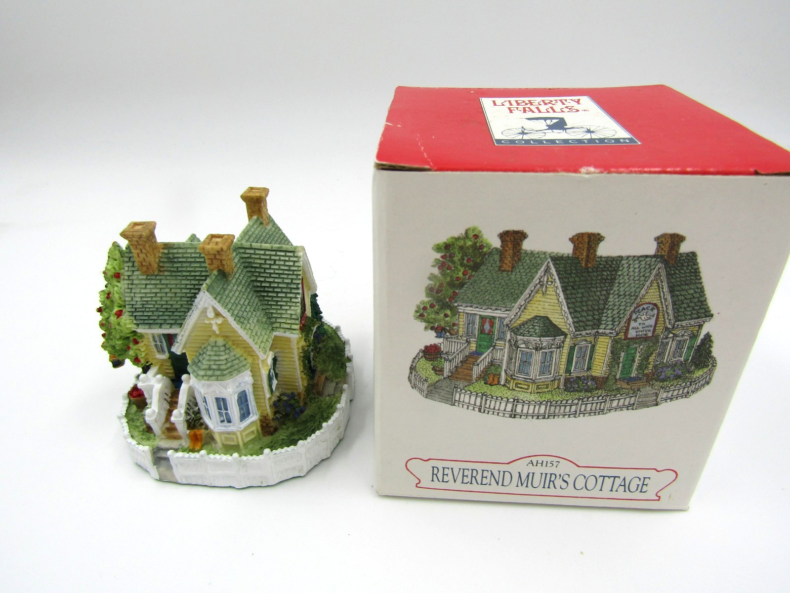 Liberty Falls Reverend Muir's Cottage Americana Collection Vtg 1998 AH157 Liberty Falls Reverend Muir's Cottage Americana Collection Vtg 1998 AH157