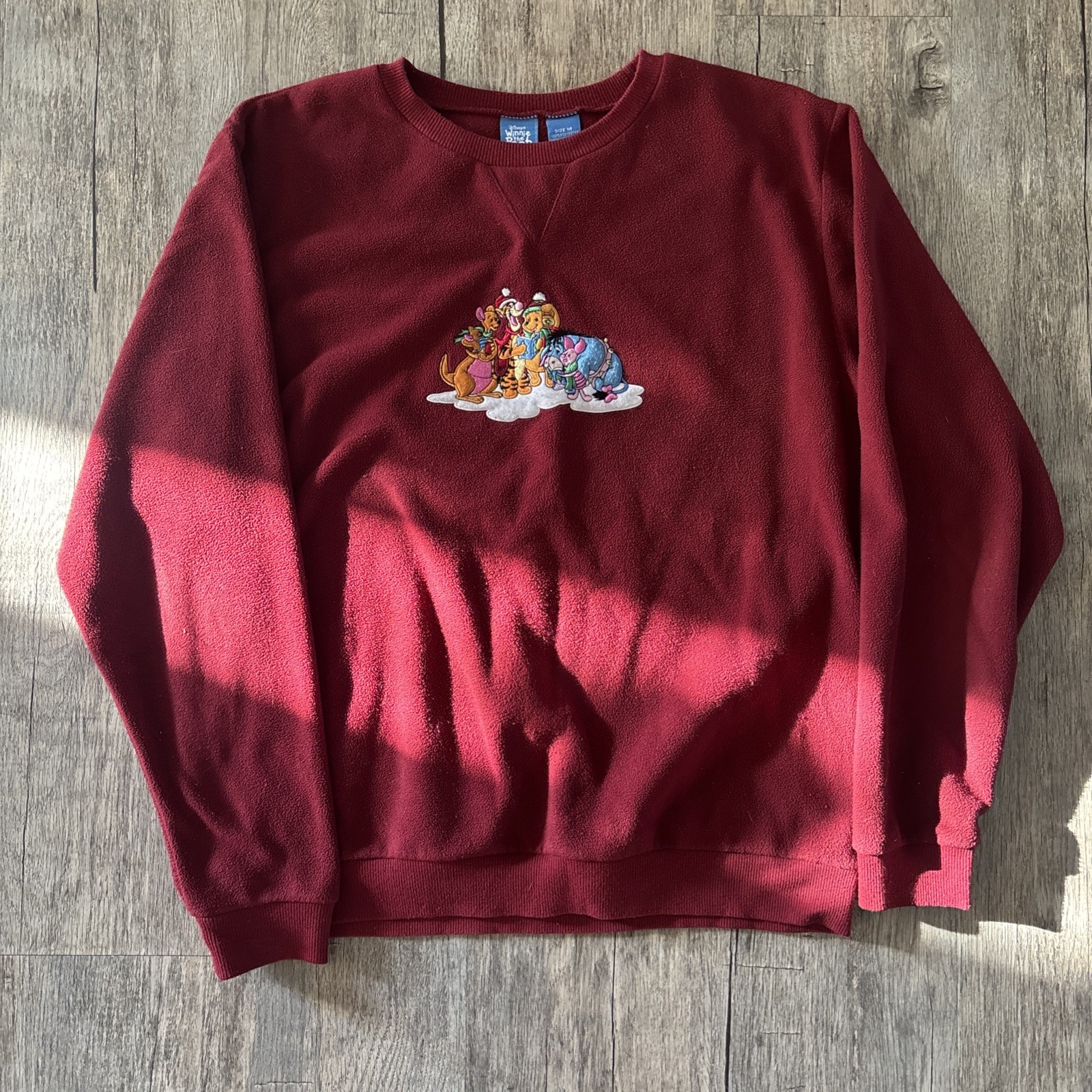 Rare vintage Disney Store red fleece sweatshirt Size M Rare vintage Disney Store red fleece sweatshirt Size M