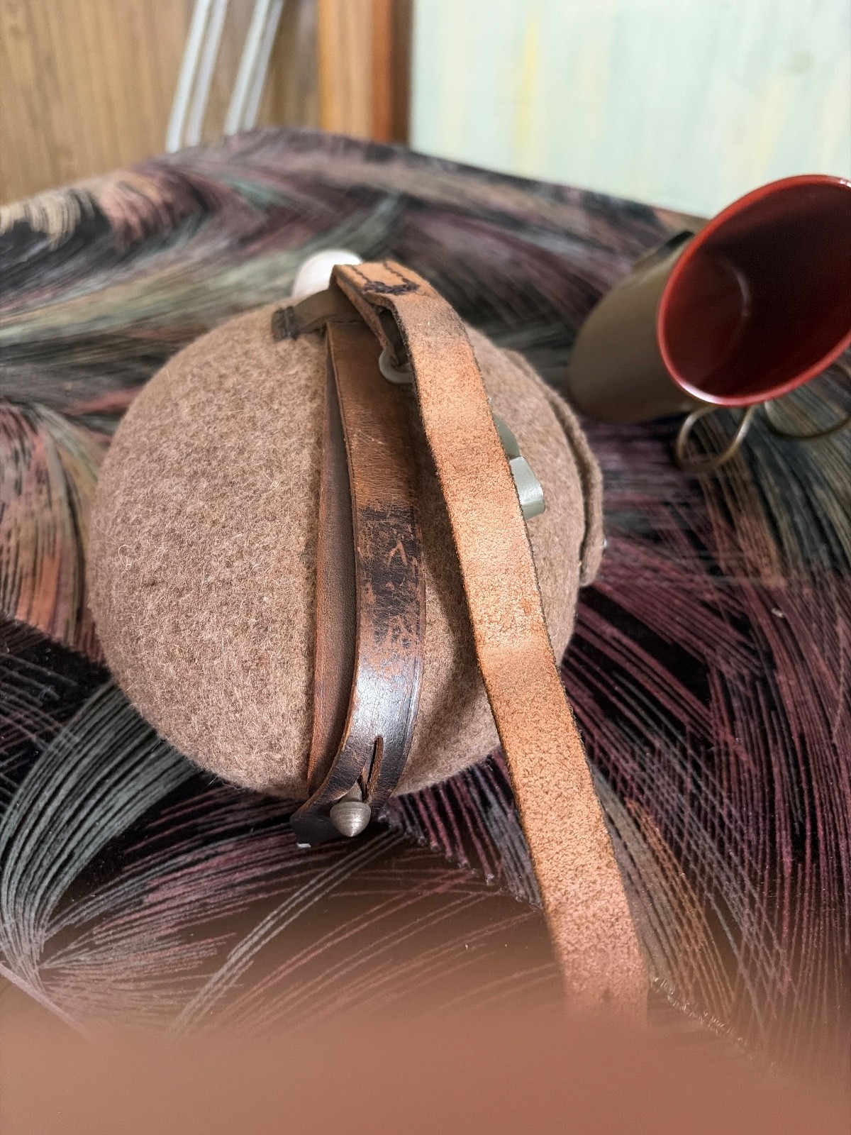 authentic ww2 german canteen was made in 1944. aluminum canteen wool cover vgc authentic ww2 german canteen was made in 1944. aluminum canteen wool cover vgc