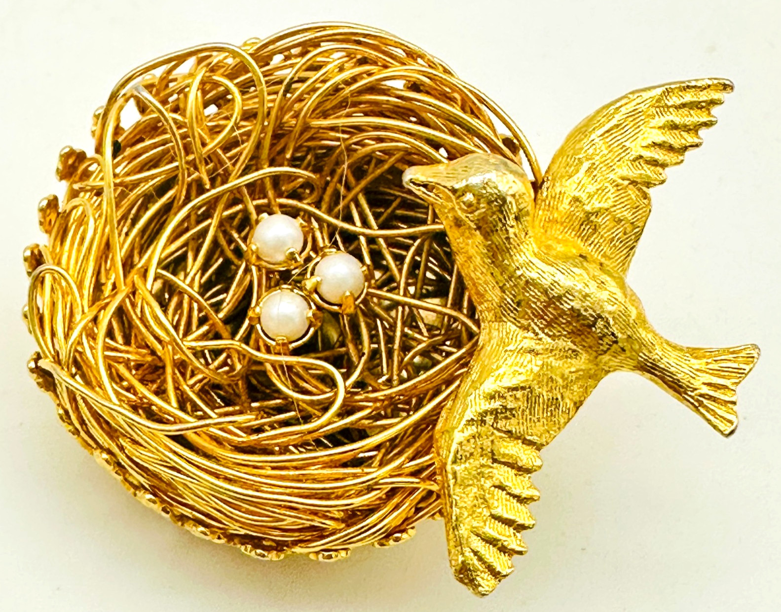 Vintage Jeanne Brooch  Symbolic-New Life Good Luck Lovely Quality Collectible
