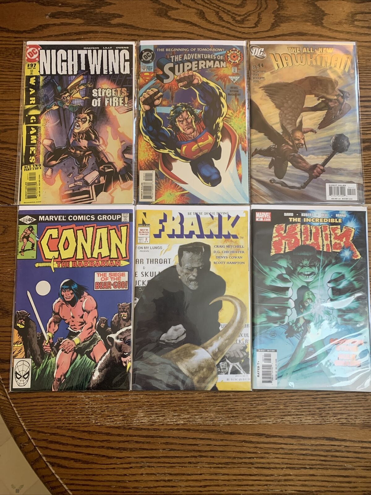 COMIC book lot of (6) DC,marvel,nemesis