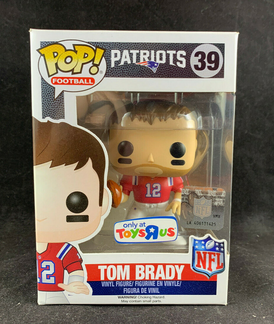 FUNKO POP TOM BRADY #39 TOYS R US EXCLUSIVE RED JERSEY NEW IN BOX VAULTED RARE FUNKO POP TOM BRADY #39 TOYS R US EXCLUSIVE RED JERSEY NEW IN BOX VAULTED RARE