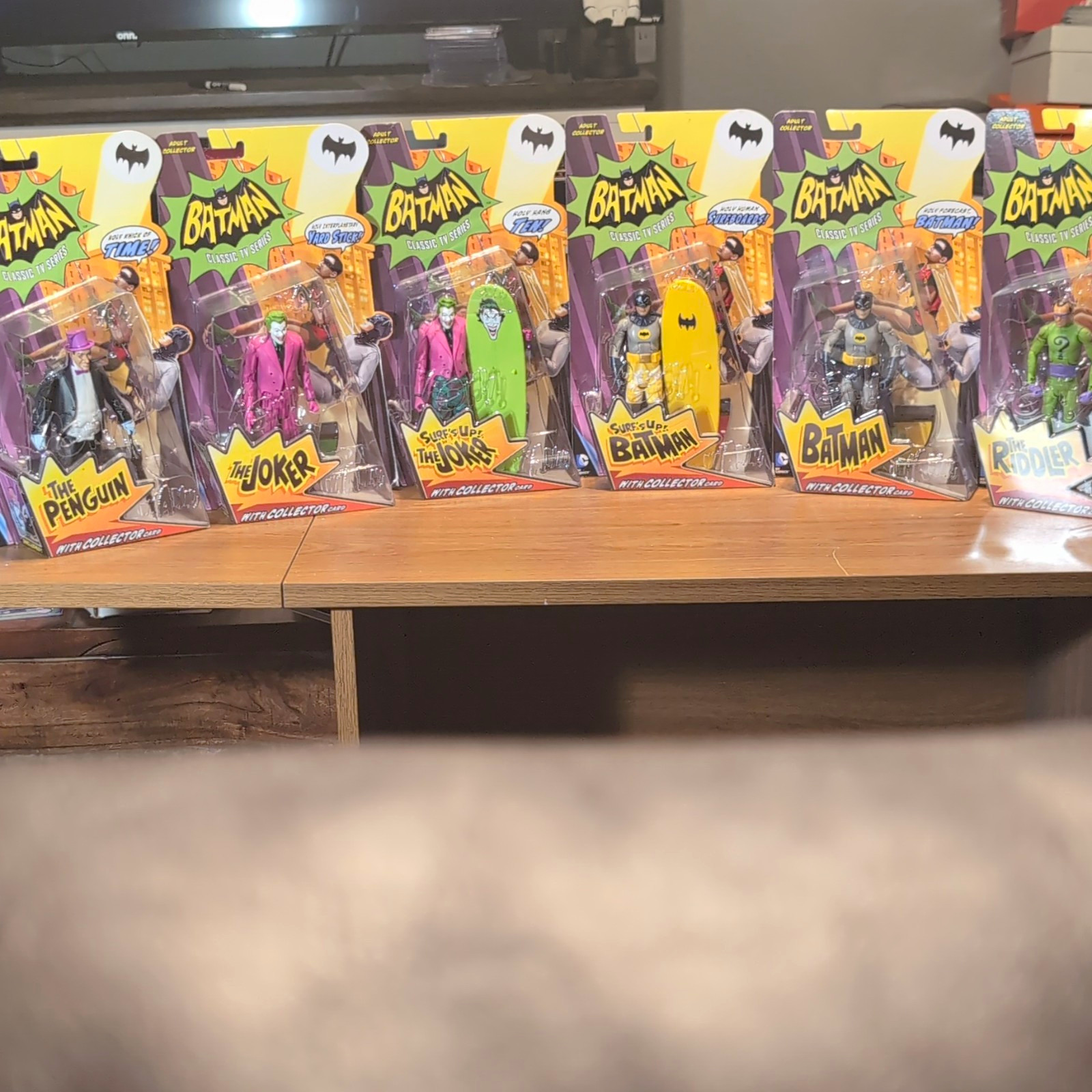 Batman Classic TV Series Figure Lot Batman Joker Penguin Riddler Cards Sealed Batman Classic TV Series Figure Lot Batman Joker Penguin Riddler Cards Sealed