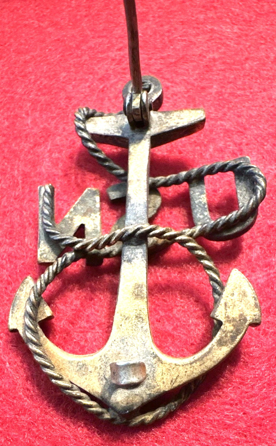 Rare Pre-1920 US Navy USN Anchor Visor Cap Badge Pin WWI Era Original-SEE STORE Rare Pre-1920 US Navy USN Anchor Visor Cap Badge Pin WWI Era Original-SEE STORE