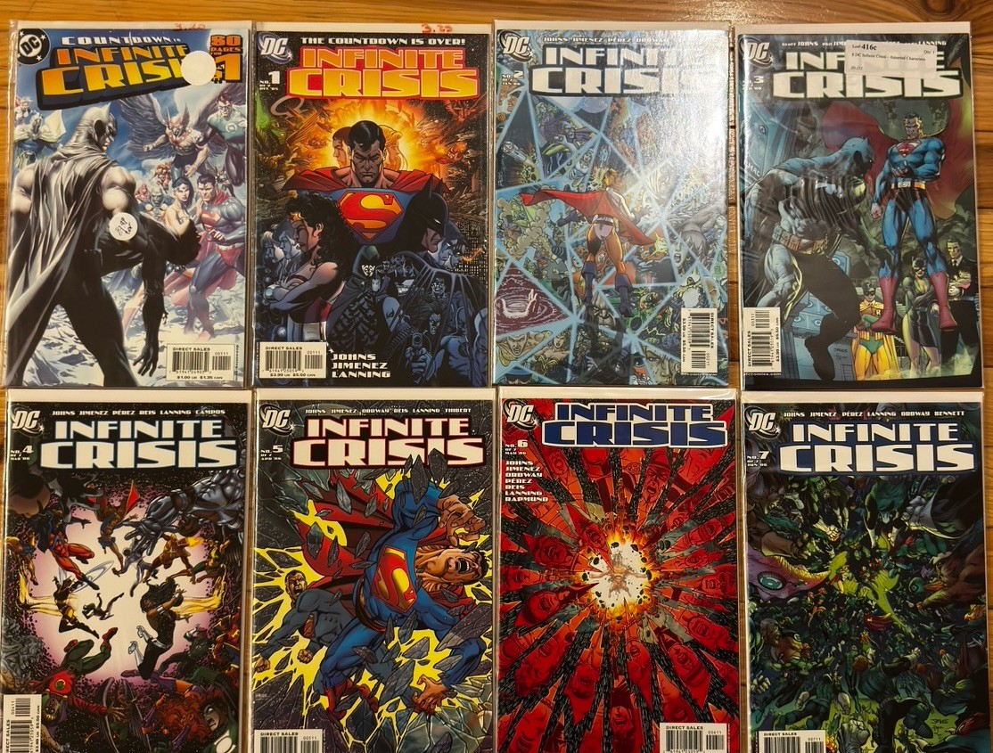 Infinite Crisis #1-7 Complete Set DC Comics 2005 Jim Lee George Perez Lot Run NM Infinite Crisis #1-7 Complete Set DC Comics 2005 Jim Lee George Perez Lot Run NM