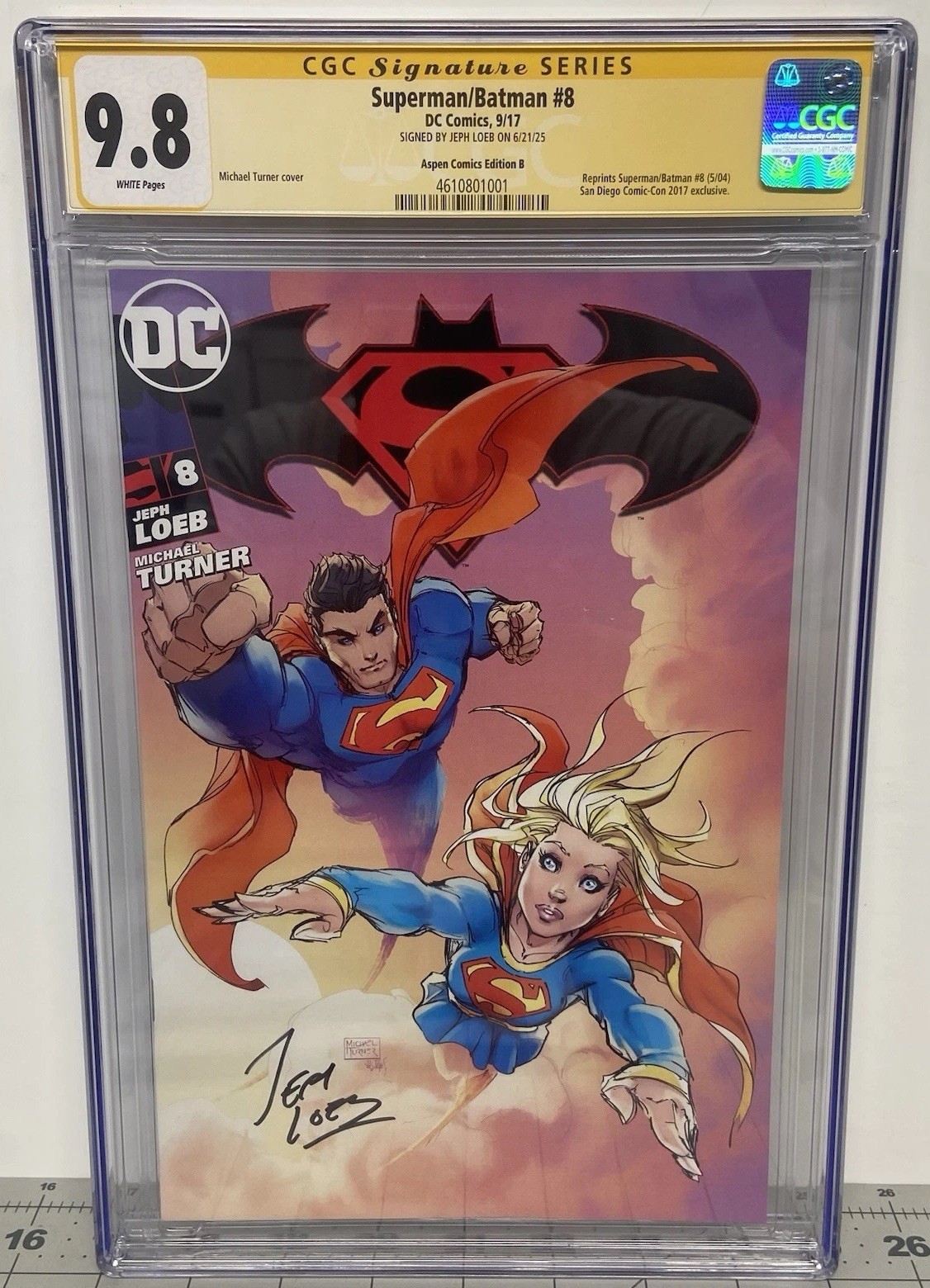 Superman Batman #8 CGC SS 9.8 New Supergirl ๐ Jeph Loeb Sig โ๏ธ & Top Pop 1/3 ๐ Superman Batman #8 CGC SS 9.8 New Supergirl ๐ Jeph Loeb Sig โ๏ธ & Top Pop 1/3 ๐