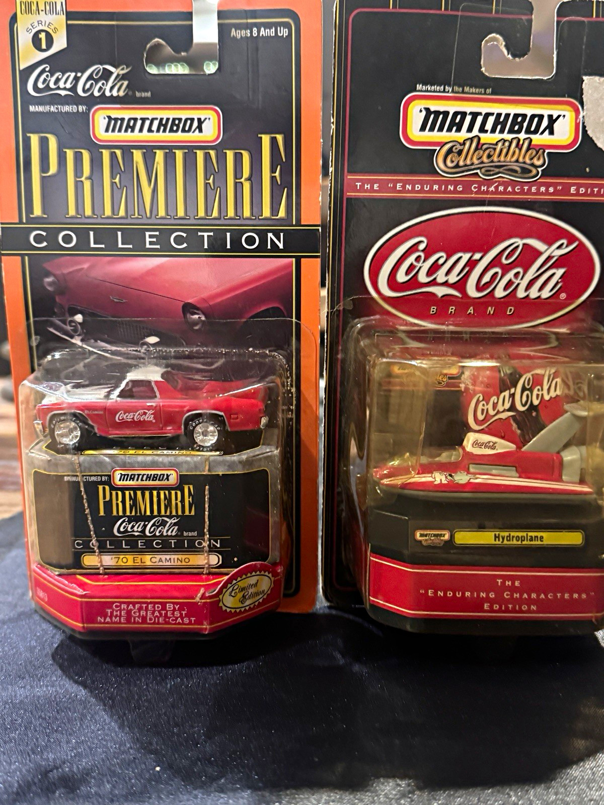 Lot of 2 Coca-Cola Premiere Collection '70 El Camino & Hydroplane Die-Cast Veh Lot of 2 Coca-Cola Premiere Collection '70 El Camino & Hydroplane Die-Cast Veh