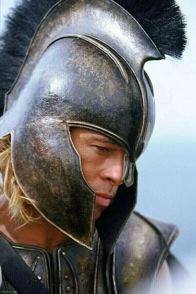 Great Achilles, Trojan Warrior Troy Helmet Replica Museum Quality Armor Helmet