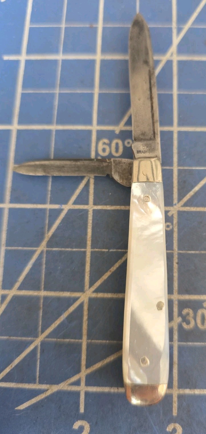 Antique Case Bradford 1905-1920 Pearl Jack Knife 8206 Antique Case Bradford 1905-1920 Pearl Jack Knife 8206