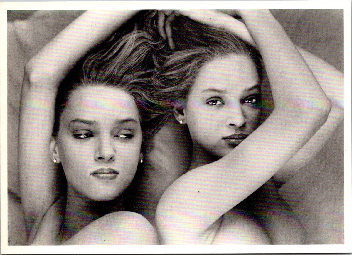 Vintage 1986 Uma Thurman Postcard by John Chan – Fotofolio NYC Glamour Portrait Vintage 1986 Uma Thurman Postcard by John Chan – Fotofolio NYC Glamour Portrait