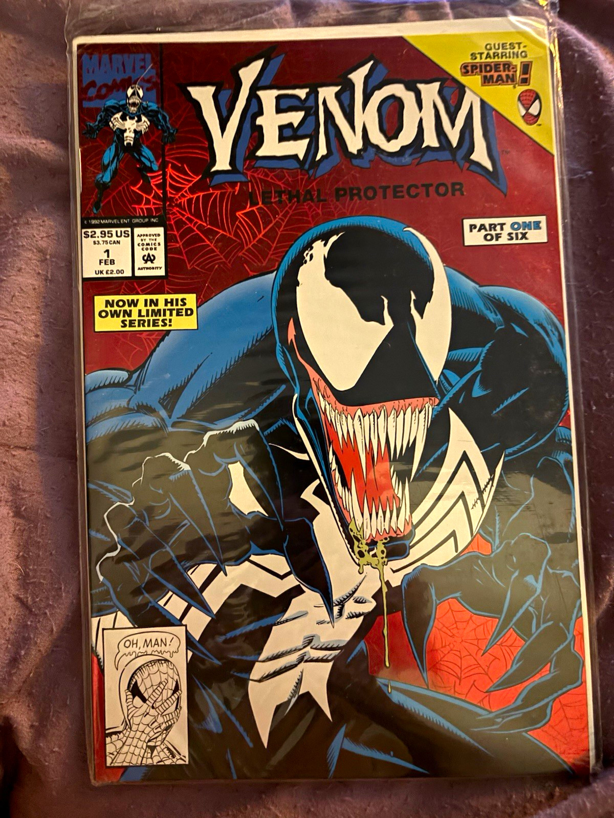 Marvel Comics Venom: Lethal Protector #1 1993 Venom Spider-Man Michelinie